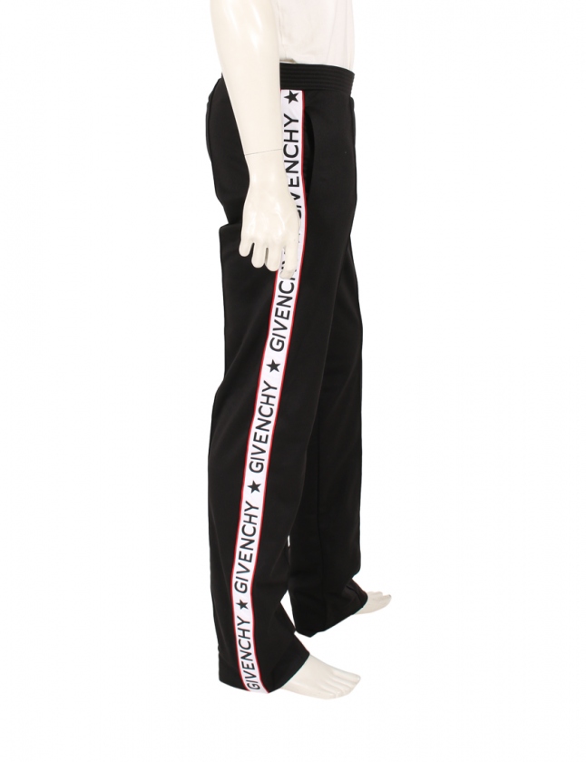 ジバンシィ GIVENCHY トラックパンツ 黒 マルチカラー L ボトムス 