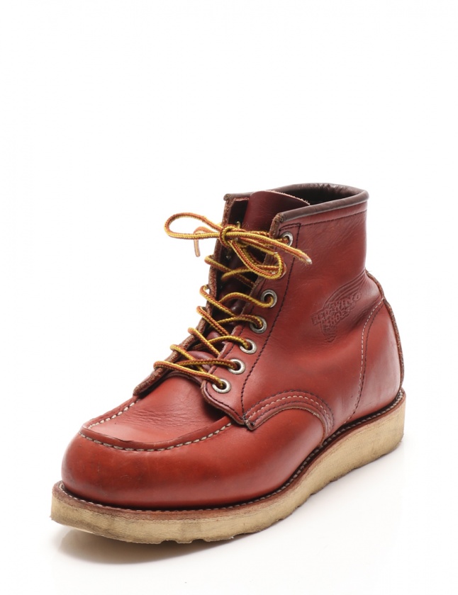 レッドウィング REDWING ショートブーツ 茶 36 シューズ 23cm 
