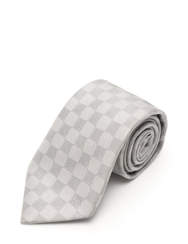 ルイヴィトン LOUIS VUITTON ネクタイ レギュラータイ ダミエ ライト  