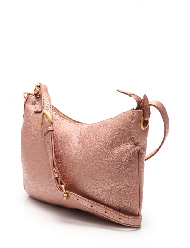 フェンディ FENDI ショルダーバッグ セレリア メタリックピンク 8BT146 