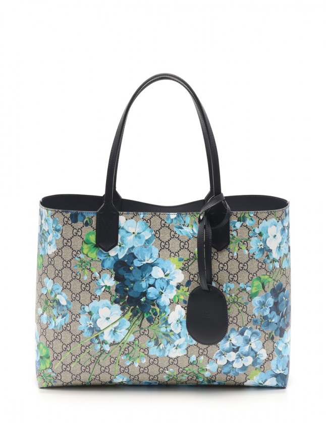 グッチ GUCCI トートバッグ GGスプリーム ブルームス ベージュ マルチ