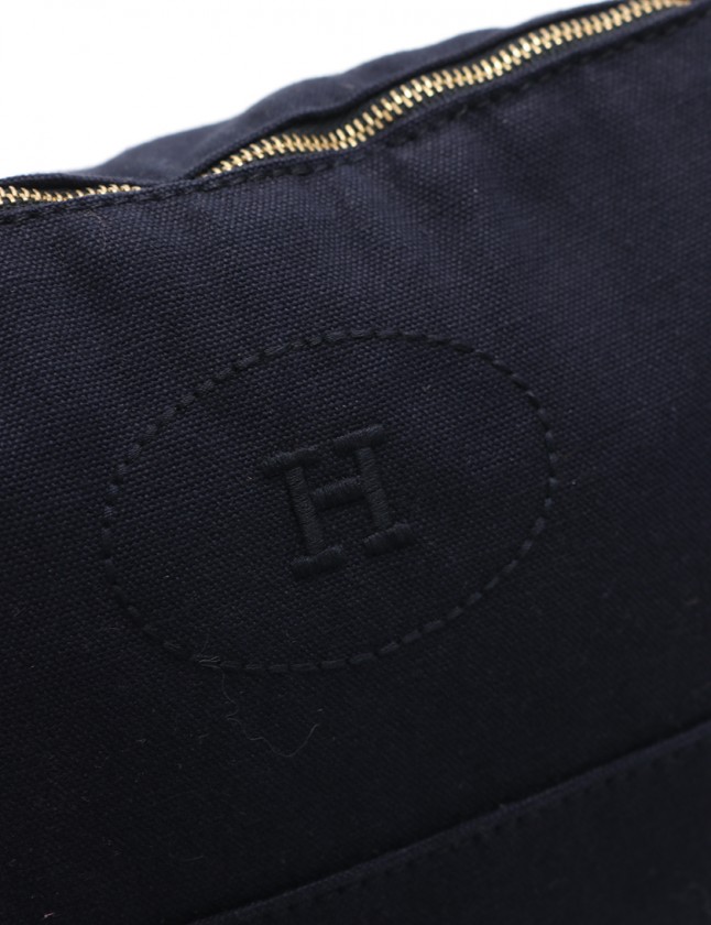 エルメス HERMES ポーチ ボリード GM ネイビー 小物 キャンバス