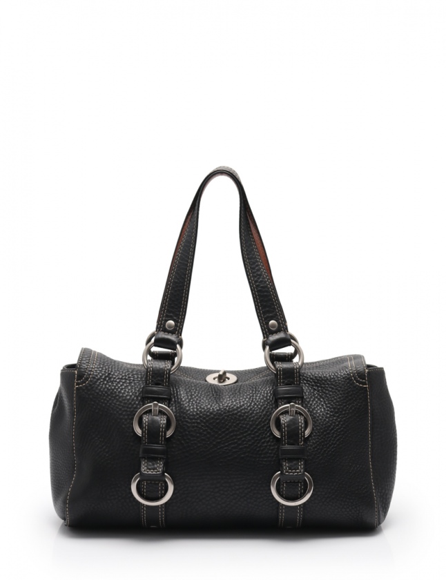 美品✨コーチ チェルシー サッチェル ハンドバッグ ターンロック 銀金具 革 茶 美品✨コーチ チェルシー サッチェル ハンドバッグ ターンロック