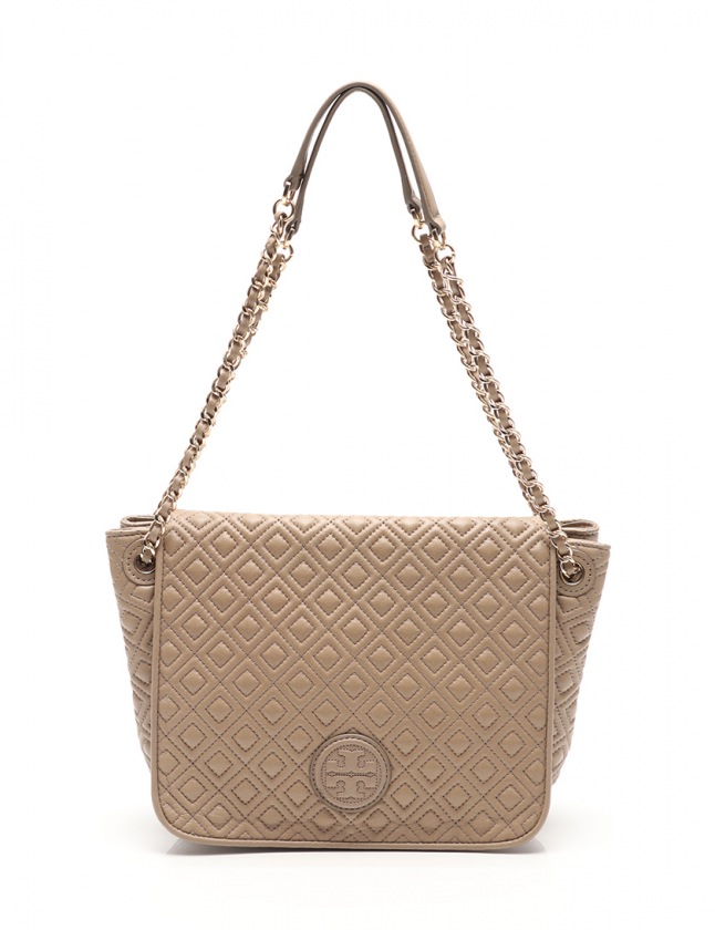 トリーバーチ TORY BURCH チェーンショルダーバッグ グレーベージュ 