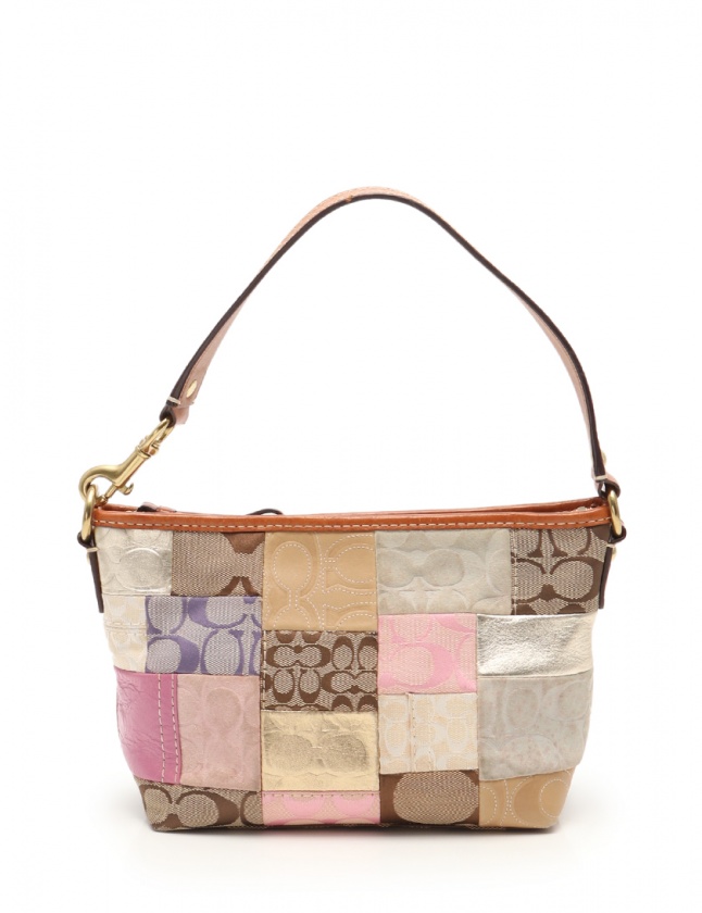 コーチ COACH ショルダーバッグ シグネチャー パッチワーク スモール 