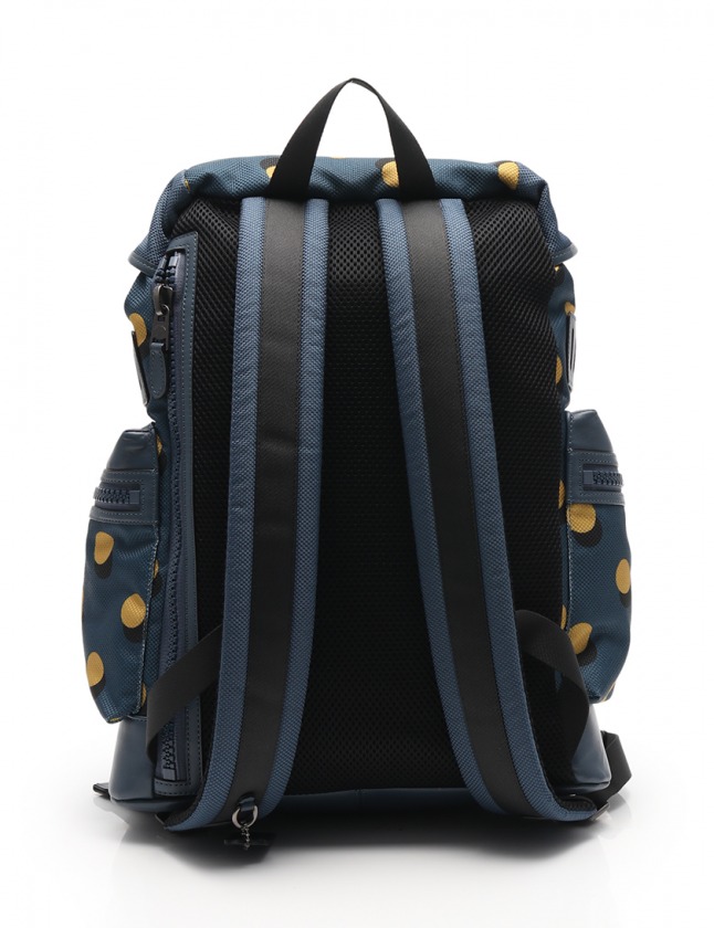 コーチ COACH バックパック リュック トレック ドット柄 ブルーグレー 