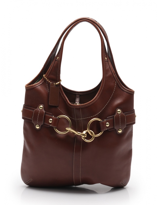 コーチ COACH トートバッグ エルゴ ベルテッド マガジン 茶 F11266