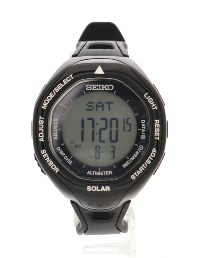 セイコー Seiko 腕時計 プロスペック アルピニスト メンズ 黒 Sbeb005 ラバー アルミニウム ロゴバンド デジタル文字盤 メンズ 114 ベクトルパーク