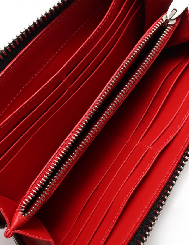 クリスチャンルブタン Christian louboutin ラウンドファスナー長財布 パネトーネ シルバー 小物 レザー 1185038 PANETTONE SPIKES レディース