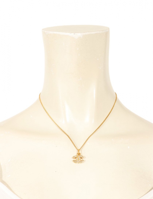 シャネル CHANEL ネックレス ココマーク ゴールド アクセサリー ライン