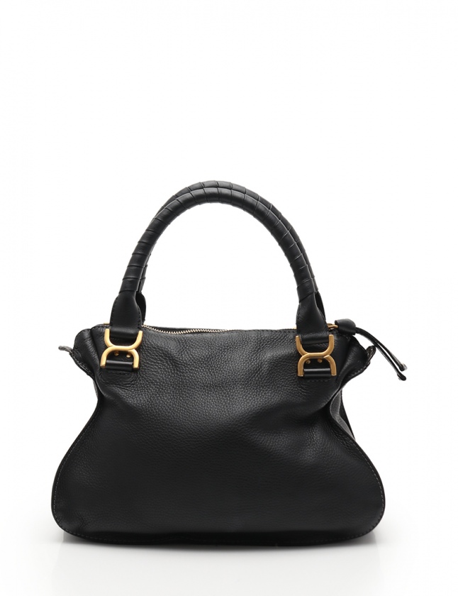 Chloé 黒 レザー ハンドバッグ クロエ CHLOE ハンドバッグ ショルダーバッグ マーシー 黒