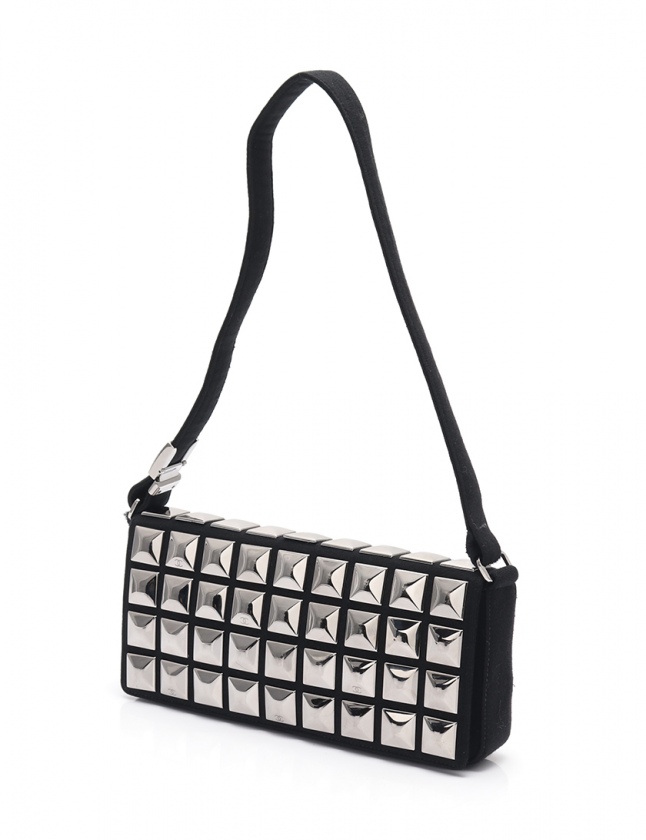シャネル CHANEL ショルダーバッグ アイスキューブ チョコバー 黒 