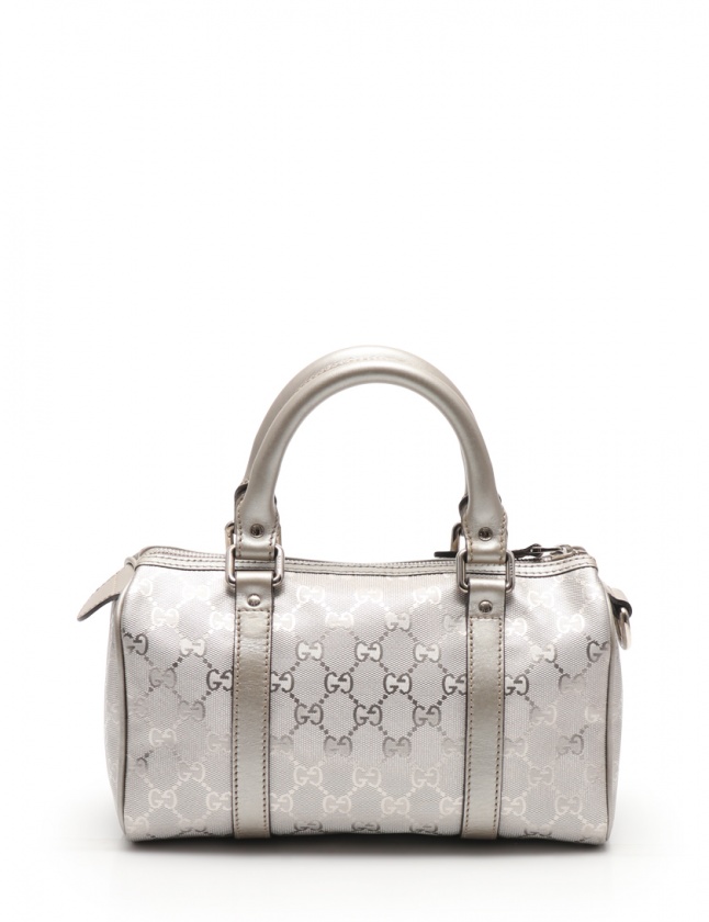 グッチ GUCCI ミニボストンバッグ ハンドバッグ GGインプリメ シルバー グッチ GUCCI ミニボストンバッグ ハンドバッグ GGインプリメ シルバー