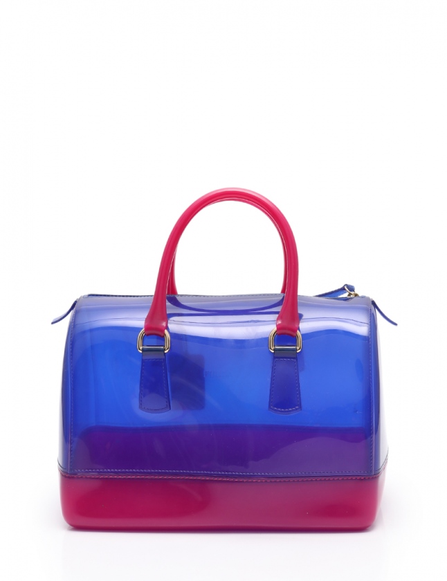 フルラ FURLA ハンドバッグ キャンディバッグ 青 紫 ラバー バイ フルラ FURLA ハンドバッグ キャンディバッグ 青 紫 ラバー バイ