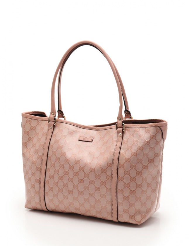 グッチ GUCCI トートバッグ GGクリスタル ピンク 197953 コーティング 