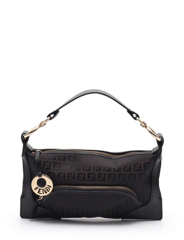 フェンディ FENDI ハンドバッグ ズッキーノ アクセサリーポーチ ダーク 
