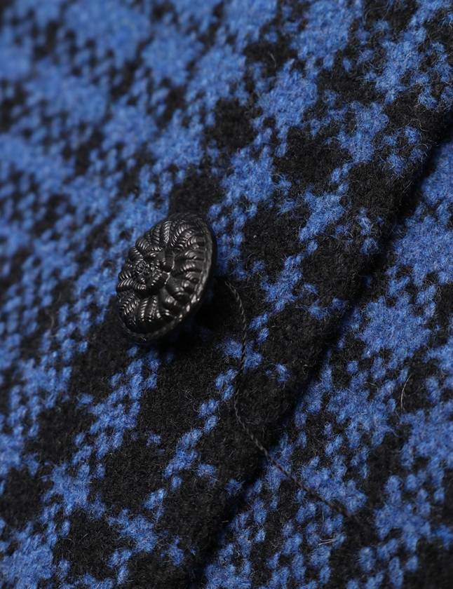 オフホワイト OFF WHITE シャツ バックバイアスロゴ CPOジャケット 青  