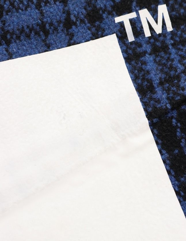 オフホワイト OFF WHITE シャツ バックバイアスロゴ CPOジャケット 青  