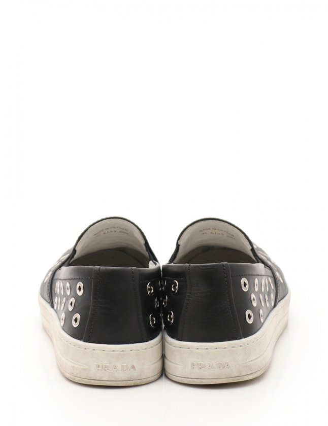 プラダスポーツ PRADA SPORT スリッポンスニーカー フラットシューズ