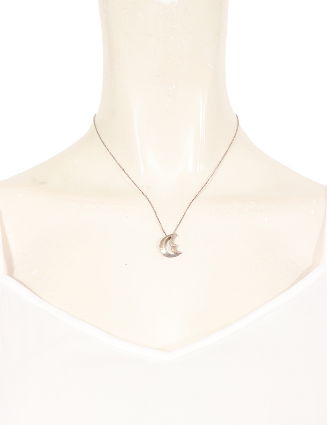 ティファニー TIFFANY & CO. ネックレス クレセントムーン シルバー 