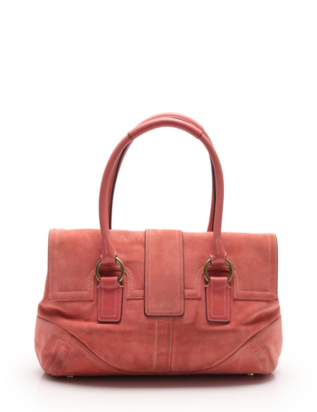 コーチ COACH ショルダーバッグ ソーホー ピンク 8A24 スエード レザー  