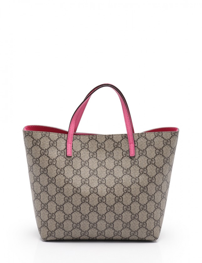 グッチ GUCCI トートバッグ チルドレンズ GGスプリーム ボウ ベージュ 