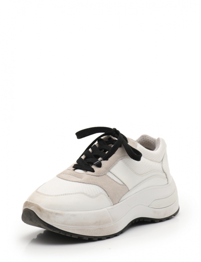 セリーヌ CELINE ローカットスニーカー デリバリー 白 グレーベージュ  