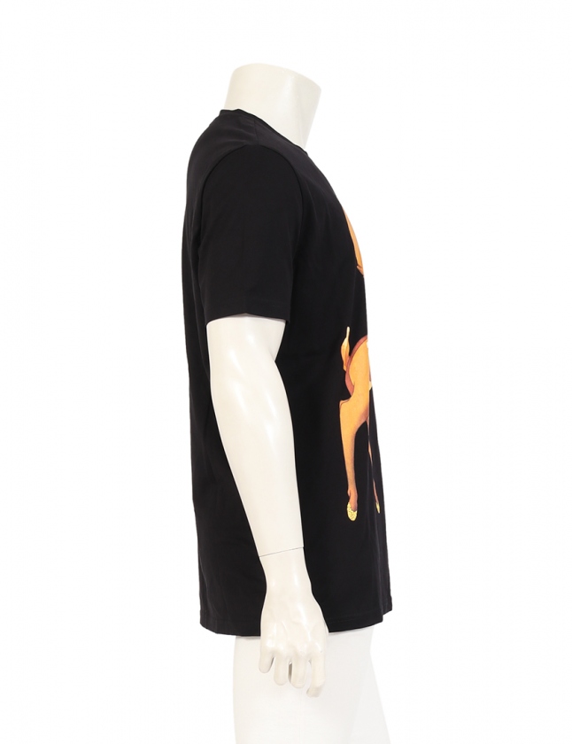 ジバンシィ GIVENCHY カットソー バンビ プリントTシャツ 黒 S  