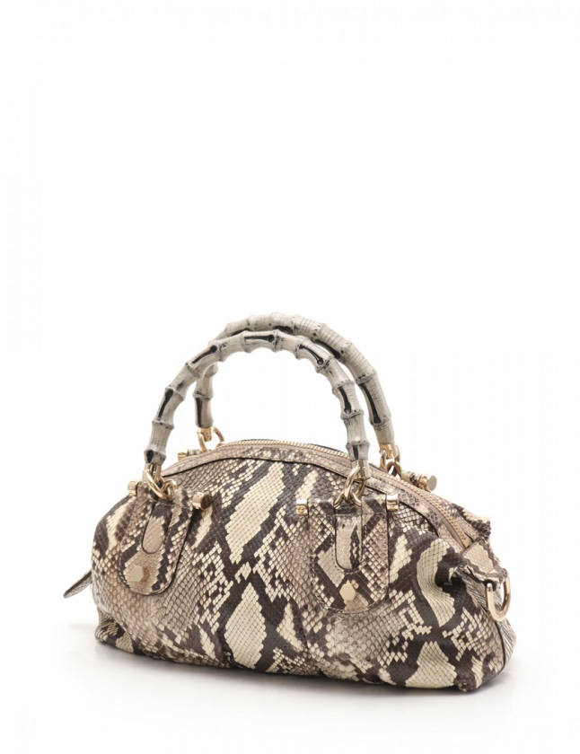 グッチ GUCCI ハンドバッグ ショルダーバッグ バンブー ベージュ  