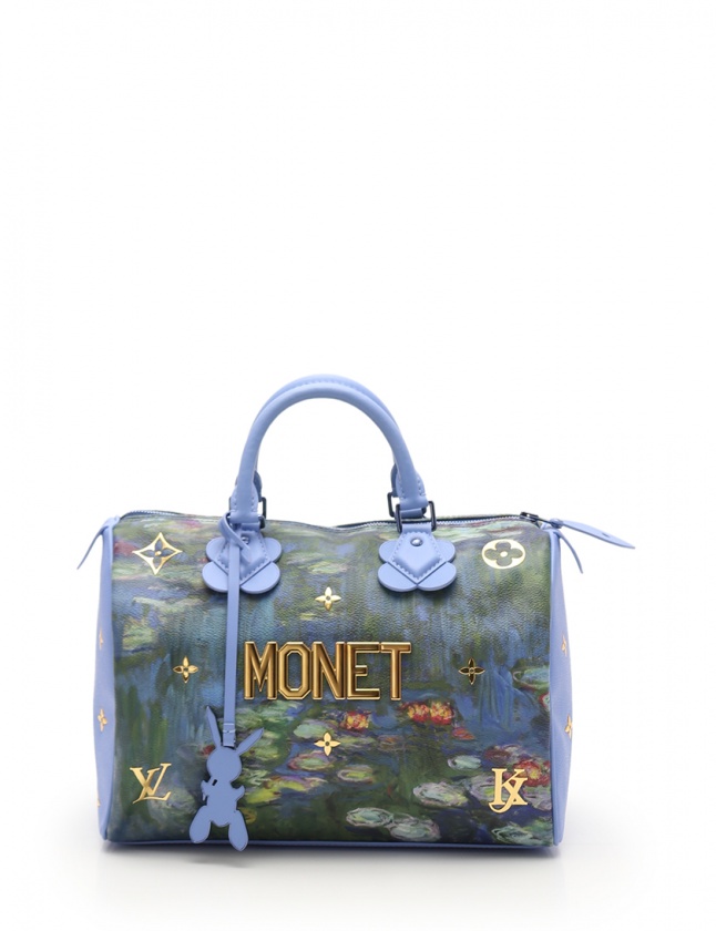 ルイヴィトン LOUIS VUITTON ハンドバッグ スピーディ30 モネ 水色