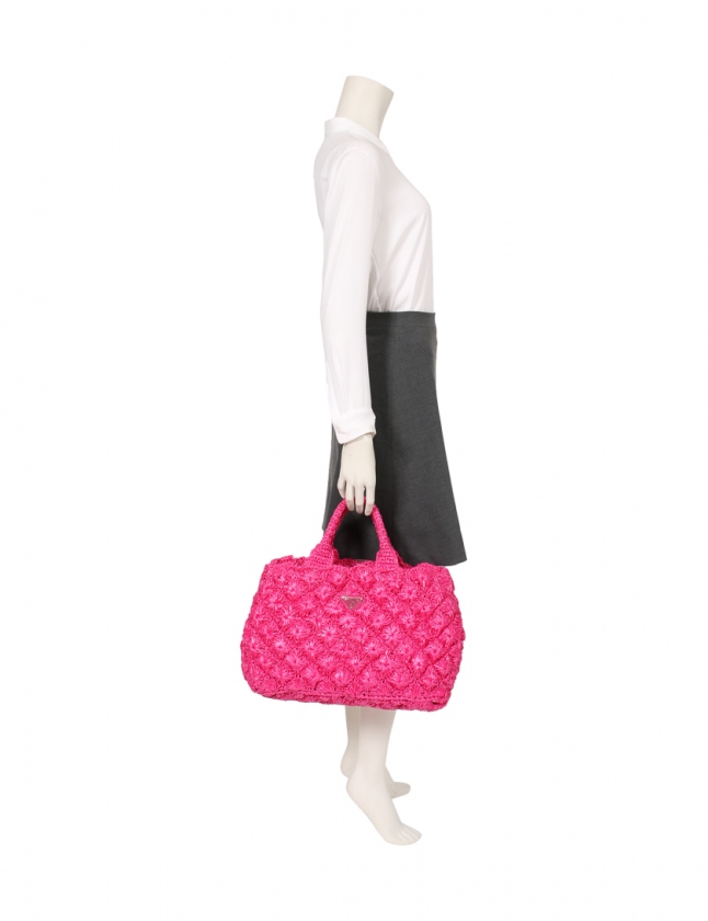PRADA カナパ　ラフィア 2way プラダ PRADA トートバッグ ショルダーバッグ カナパ ラフィア