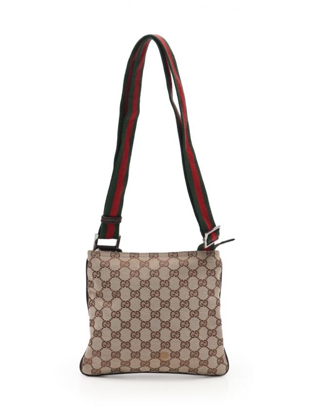グッチ GUCCI ショルダーバッグ ポシェット GGキャンバス ウェビング  