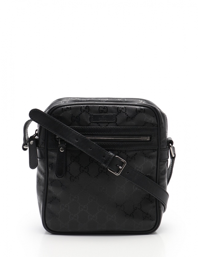 グッチ GUCCI ショルダーバッグ GGインプリメ 黒 233268 PVC  