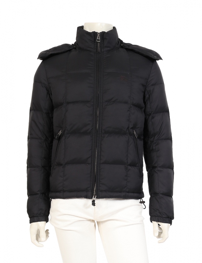 バーバリーブリット BURBERRY BRIT ダウンジャケット 黒 S アウター  