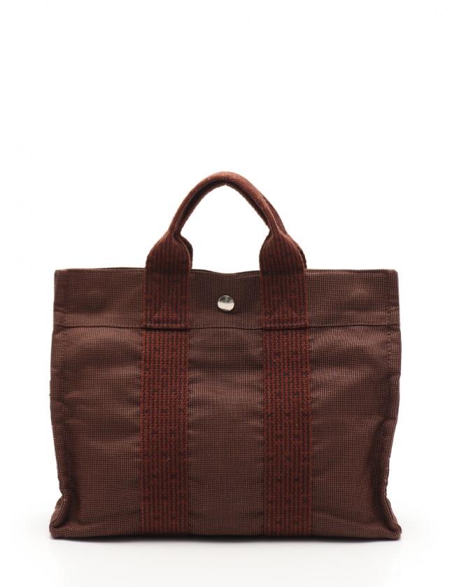 エルメス Hermes トートバッグ エールラインpm ショコラ ナイロンキャンバス メンズ レディース 114 ベクトルパーク