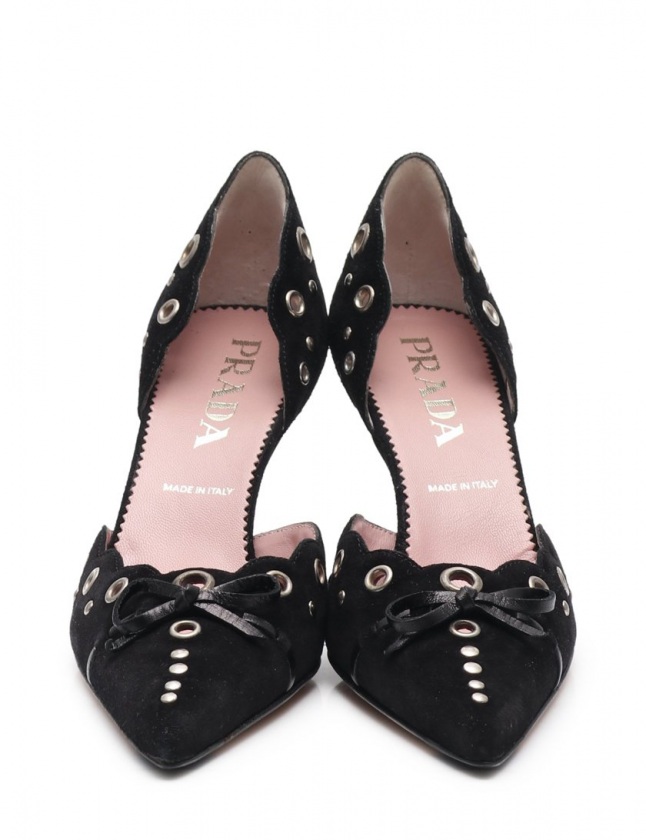 プラダ PRADA スエード パンプス 22cm