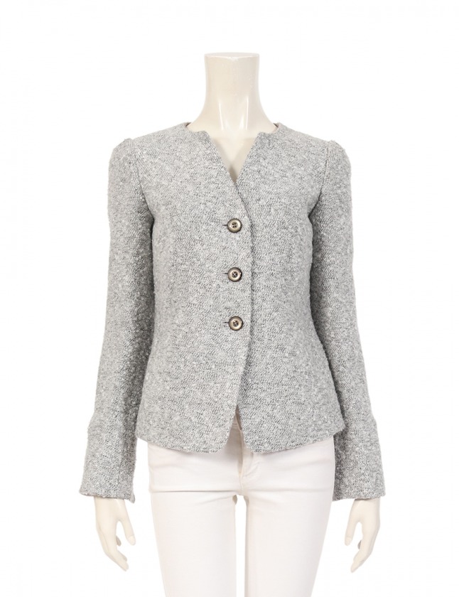 アルマーニ コレツィオーニ ARMANI COLLEZIONI ノーカラージャケット 
