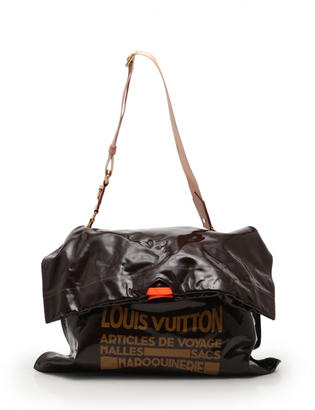 ルイヴィトン LOUIS VUITTON ショルダーバッグ ボルドー エナメル 