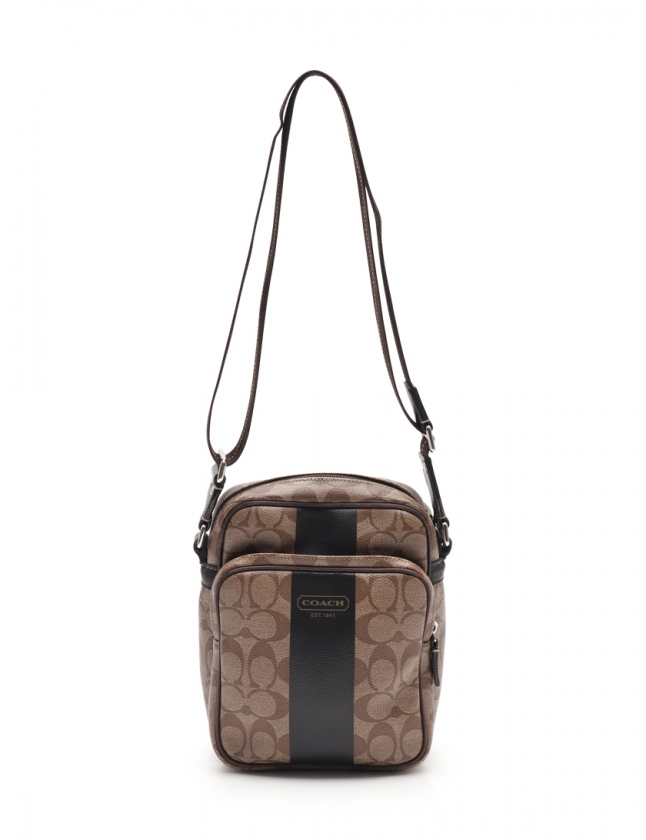 コーチ COACH ショルダーバッグ ヘリテージ ストライプ シグネチャー  