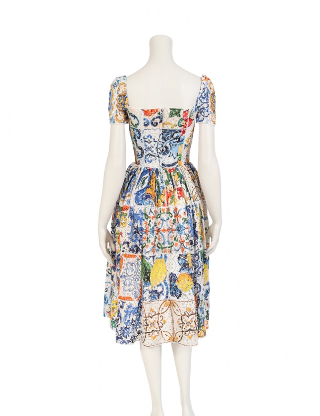 DOLCE&GABBANA ドルチェ＆ガッバーナ Abstract Floral Shift Dress  