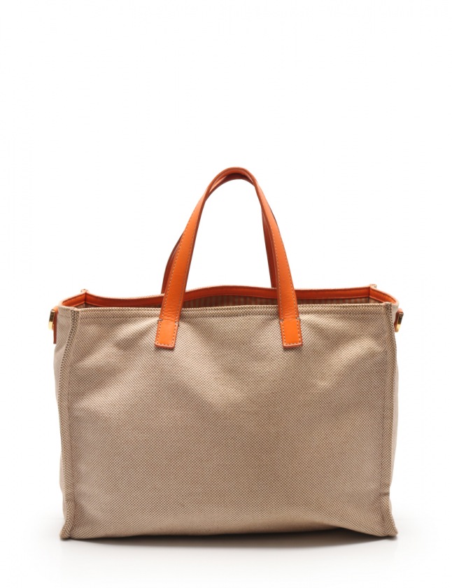 フェンディ FENDI トートバッグ ショルダーバッグ ベージュ オレンジ 