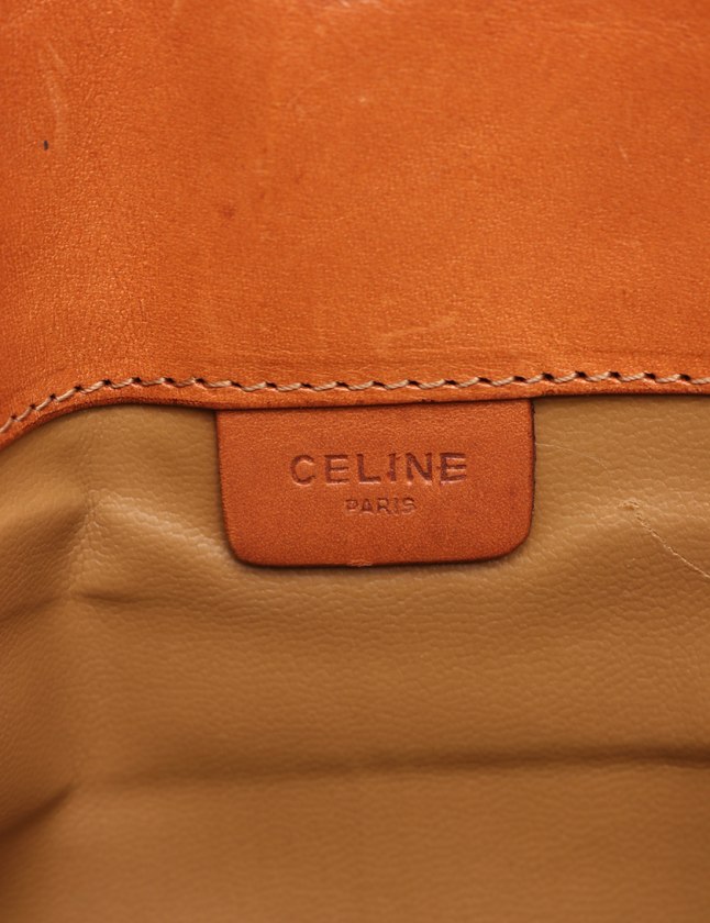 セリーヌ CELINE クラッチバッグ マカダム ダークブラウン 茶