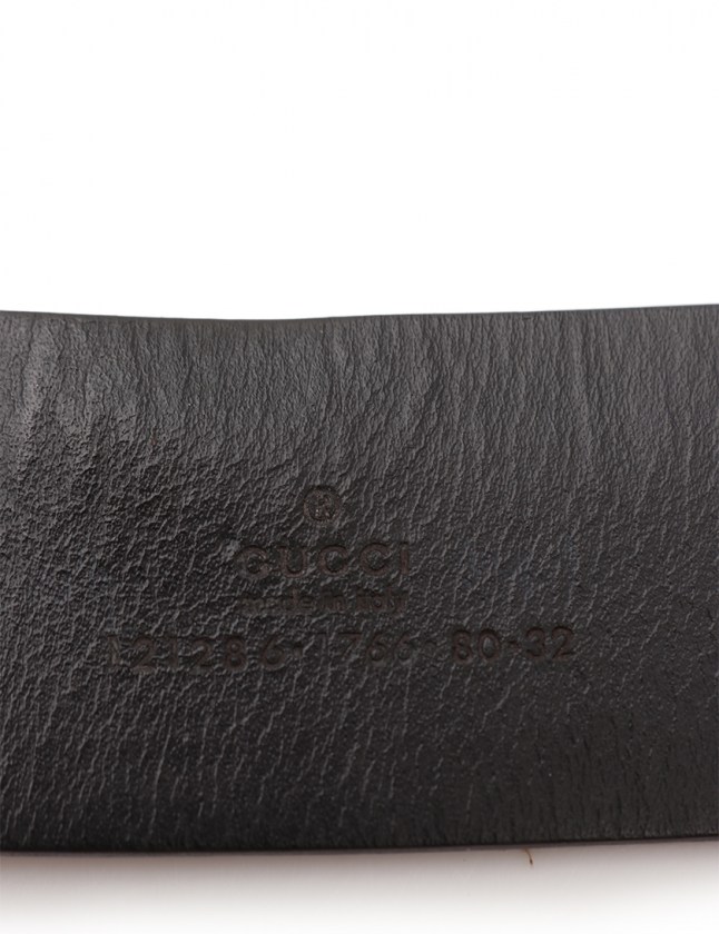 グッチ GUCCI ベルト 革ベルト ダブルG オレンジブラウン ゴールド