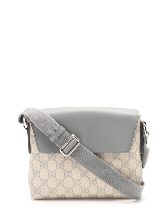 グッチ GUCCI ショルダーバッグ GGスプリーム ベージュ グレー 353431 