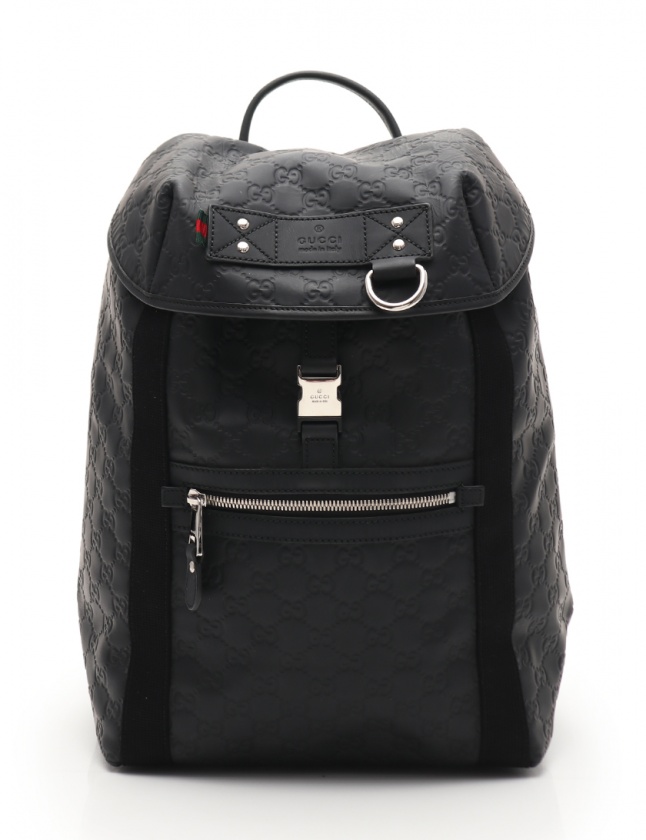 グッチ Gucci バックパック リュック グッチシマ 黒 レザー キャンバス メンズ レディース 114 ベクトルパーク