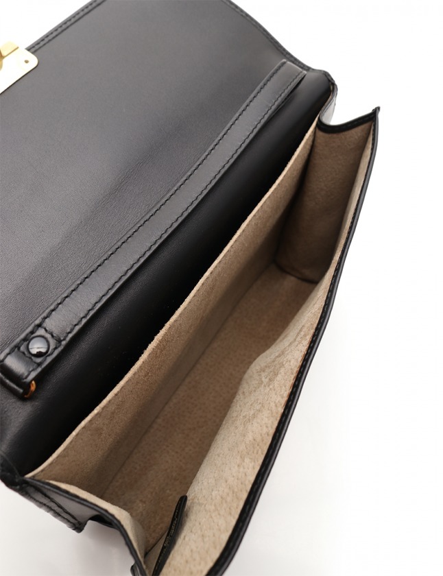 ダンヒル dunhill セカンドバッグ クラッチバッグ 黒 レザー ダイヤル