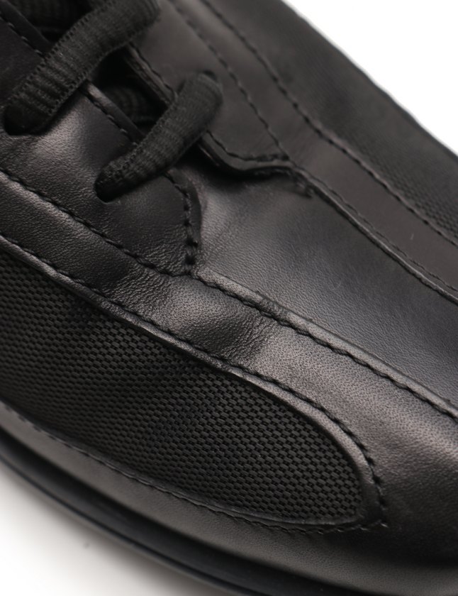 GUCCI ブラック レザーシューズ 37 グッチ GUCCI スニーカー ローカット 黒 37 シューズ 23.5cm