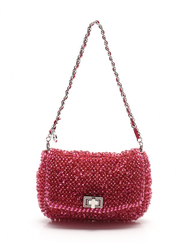 ANTEPRIMA アンテプリマ ワイヤーバッグ ピンク フラワー 心が弾むよう