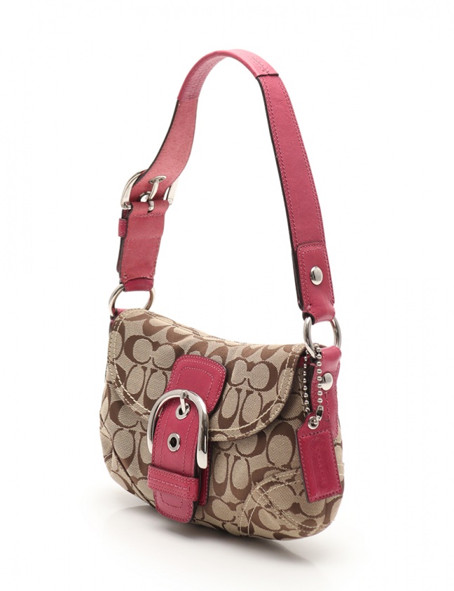 コーチ COACH ショルダーバッグ シグネチャー ベージュ ピンク 11860 