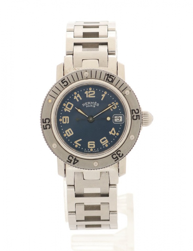 RY＊確認用 エルメス HERMES 腕時計 レディース クオーツ クリッパー ダイバー